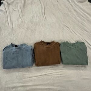 3 for $10 NWOT Ribbed Bodysuits